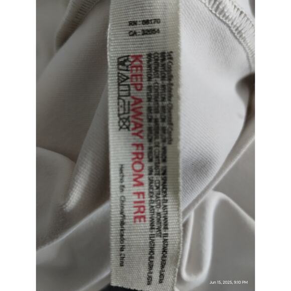 Intimately Free People Women's Creme V-Neck Mesh Sleeve Whimsical Top size Small - Picture 9 of 12